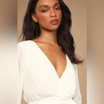 Lulus  Embrace Your Beauty Ivory Pleated Long Sleeve Skort
Romper Photo 2