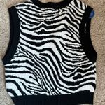 Forever 21 zebra sweater vest Photo 1