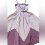 Vintage 1950's Blue Candi Jones Cali Party Prom DRESS Gown Fit & Flare Petticoat Purple Photo 11