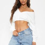 Pretty Little Thing Off The Shoulder Cropped Sweater Photo 0