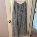 Gap Black and White Smocked Maxi Skirt Resort Wear Photo 2