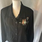 NWT Nancy Bolen Sport Black Embroidered Sequin Jacket Retro Ballroom Scene. Size 14 Photo 3