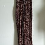 Jonathan Simkhai Leopard Print Tie Back Jumpsuit Size Medium Black Photo 9