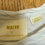 Maeve  BY ANTHROPOLOGIE Cold Shoulder Cut Out White Short Sleeve T Shirt XS Photo 1