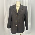 Harvé Benard Harve Benard Black Linen Blazer Jacket (1052) Photo 1