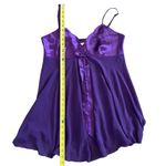 Victoria's Secret 90s Victoria’s Secret Silk Satin Sheer Babydoll Lingerie Top Purple Size Medium Photo 8