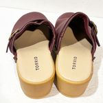 Torrid  Studded Mini Clog WW in Burgundy Red Size 8.5 Faux Wood Platform Comfort Photo 3