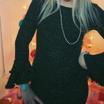 Sadie and Sage Black Sparkly Mini Dress Photo 0