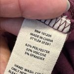 Soft Surroundings  Maroon Long Sleeve Blouse Batwing V-Neck Size XL EUC #5933 Photo 8