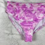 California Waves Pink Tie Dye High-Waist Bikini Bottoms NWT LARGE Photo 4