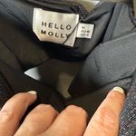 Hello Molly  NEW Women's Open Back Black Glitter Mini Dress Size‎ Medium Photo 3