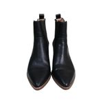 Madewell Womens 6 The Western Ankle Boot in Black Leather Photo 1