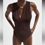 SheIn Shien NWT brown body suit with buckle detailing Photo 1