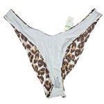 Aerie  Leopard Print High Waisted Bikini Bottoms Swimsuit Size L Photo 2