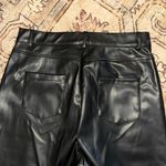 Pretty Little Thing black straight leg leather trouser Photo 6