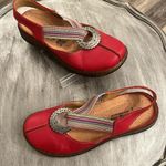 Spring Step  hand made Red Leather comfort Mary Jane’s  Shoes size EU 36 5.5 -6 Photo 9