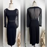 Alberta Ferretti Black Bodycon Pencil Cocktail Holiday Party Dress Size 4 Photo 1