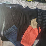 Motherhood Maternity Maternity Bundle Size Small 2 Jeans  2 Tops And 2 Sweater  Motherhood Ol… Photo 0