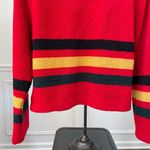 Vintage 90s County Clothing Co Fleece Stripe Cropped Jacket XL Red Photo 8