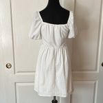 Speechless WHITE EYELET COTTAGE WESTERN PUFF SLEEVE MINI DRESS Photo 2