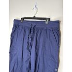 Woman Within  Womens Plus Size 18W Cargo Pants Convertible Hem Blue Embroidered Photo 1
