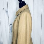 J.Crew Coat Womens Sz 8 Tan Wool Blend Double Breasted Peacoat Classic Photo 5