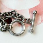 Sterling Silver  Pave Crystal Heart Necklace and Earring Set Photo 4