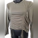 Roma  Concept olive green drawstring side top Photo 1