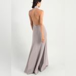 Jenny Yoo  Petra Bridesmaid Dress Size 12 Maxi Halter Neutral Quartz Wedding Photo 1