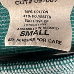 Nina St. Claire Vintage Floral Embroidered Knit Top Seafoam Green Size Small Blue Photo 2