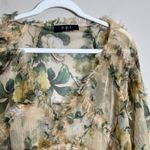 Anthropologie OPT  Coquette Top Sheer See Through S Floral Ruffle Babydoll Boho Photo 2