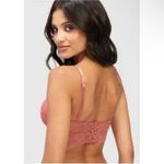 Frederick's of Hollywood Finley Duce Dusty Rose Scallop Lace Bralette Sz M NEW Photo 1