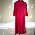 Tiffany Loungewear Housecoat Velour Long Sleeved Mandarin Collar Pink Small Photo 3