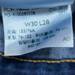 Levi's 721 High Rise Skinny Women's Blue Dark Wash Cropped Denim Jeans Size 30 Photo 5