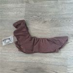 Abercrombie & Fitch  Shimmer One-Shoulder Ruffle Bralette Swim Top -‎ Size L NWOT Photo 2