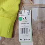 Adidas  rib mix acid yellow sports bra size XS Photo 3