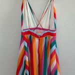 VICI taste the rainbow striped criss cross flowy v neck mini dress sundress Photo 5