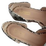 Catherine Malandrino  Snakeskin D'Orsay Sandal Shoes Sz 6.5 Pointed Toe Flats Photo 2