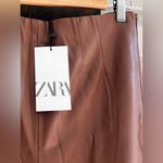 ZARA Brown Faux Leather High Waisted Lined Pants
NWT Photo 6