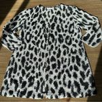 Chico's Women's  Open Front Leopard Print Nylon‎ Cardigan Size 0 Small Photo 1