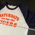 Summit Women’s Saturdays are for the Tigers Baseball Tee XS Clemson Auburn White Photo 7