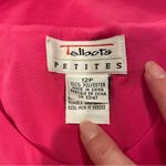 Talbots Cute pink silky button front blouse short sleeve bubblegum Photo 5