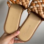 Madewell  The Suzi Slide Sandal in Multi Woven Leather Brown Sandals Size 6.5 Photo 1