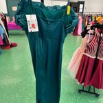 Elegant Teal Strapless Dress By Pear Culture Green Size 0 Photo 1