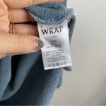 Wrap London Quarter Zip Pullover Blue Hoodie Organic Cotton Size 10 Photo 1