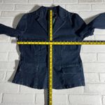 Ralph Lauren  Jeans Co Denim Blazer Jacket Womens Medium Dark Blue Stretch Preppy Photo 1