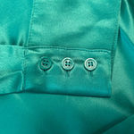 East 5th East Of 5th Green Silky Long Sleeve Button Down Blouse NWOT O46 Photo 2