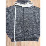 Michael Kors Michael Sherpa Lined Hoodie Zip Up Jacket Gray Soft Knit Women M Photo 4