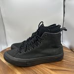 Converse Chuck Taylor All Star Waterproof Hi Shoes Triple Black Women's 9.5 Photo 2