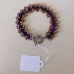 Anthropologie NWT  beaded multicolor bracelet with a toggle clasp Photo 0